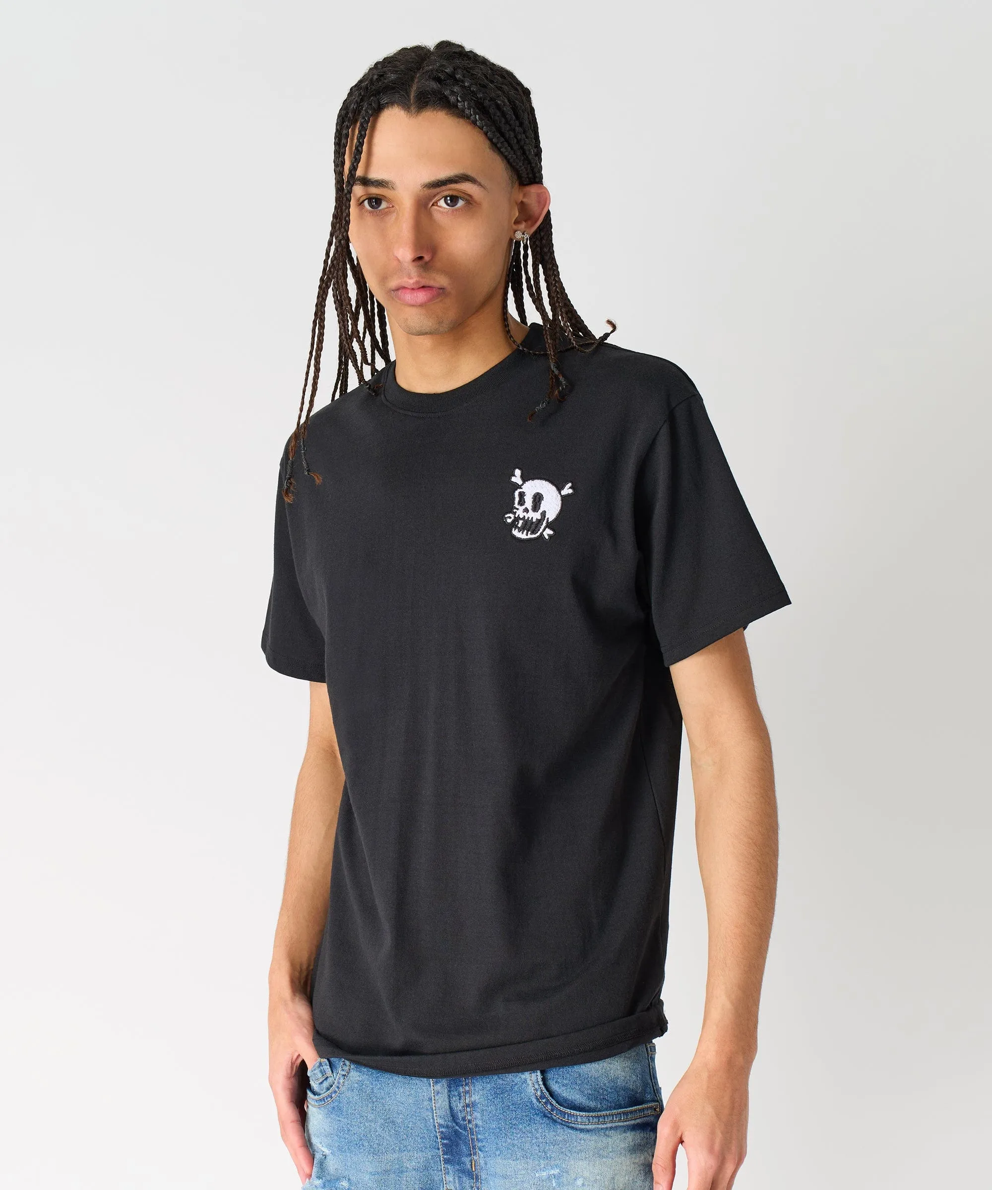 #1 Best Seller: Crossbones Short Sleeve Tee - Black  Almost Sold Out!