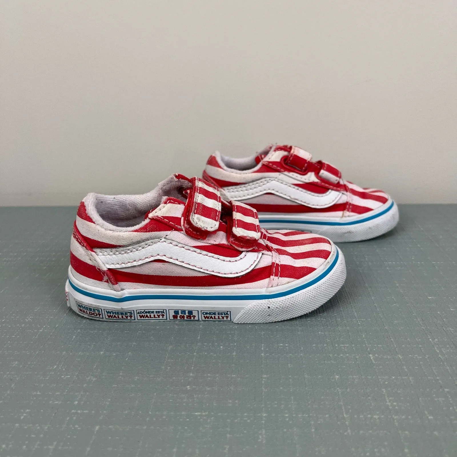 #1 Best Seller: Vans x Where's Waldo Old Skool International Stripes Sneakers 6  Today Only!