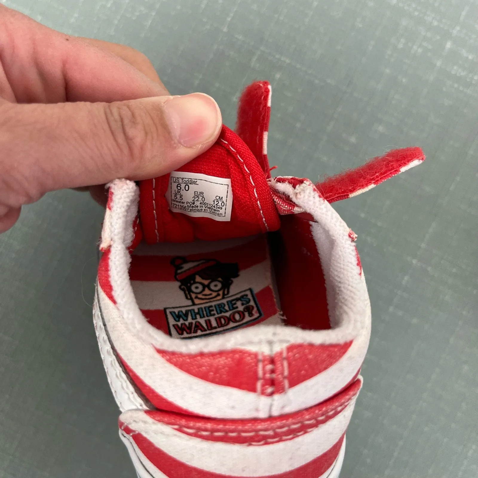 #1 Best Seller: Vans x Where's Waldo Old Skool International Stripes Sneakers 6  Today Only!
