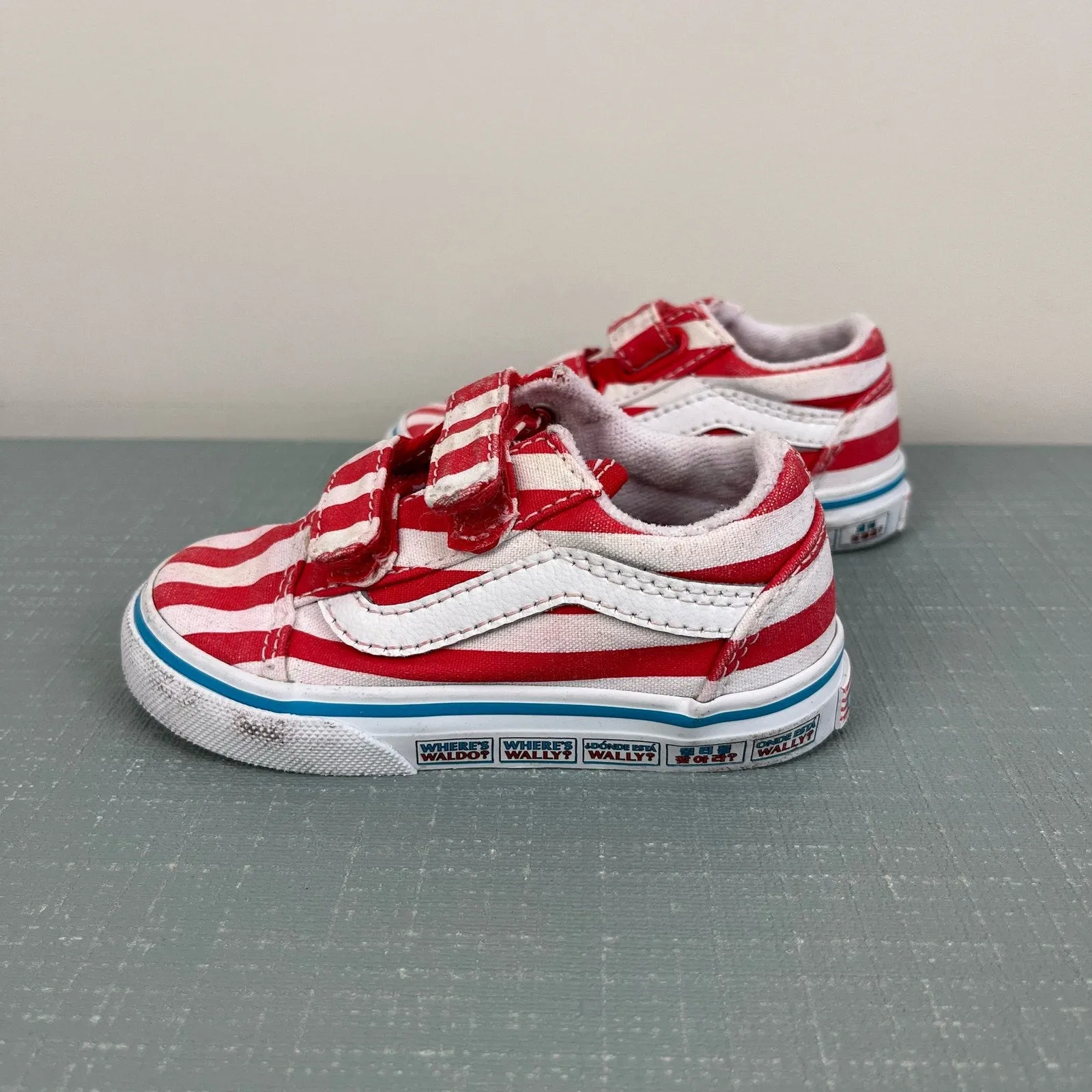#1 Best Seller: Vans x Where's Waldo Old Skool International Stripes Sneakers 6  Today Only!