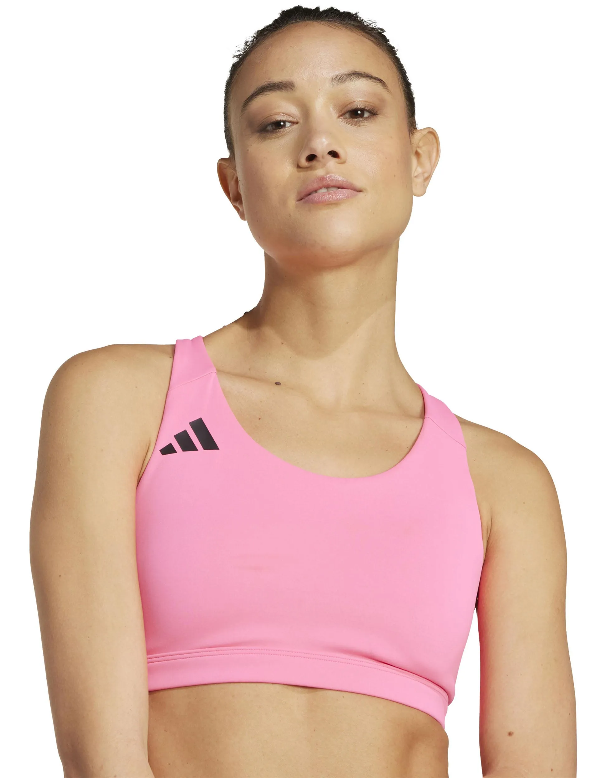 Adizero Essentials Run Medium Support Bra - Lucid Pink