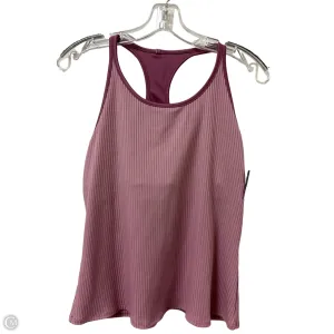 Athletic Tank Top By K Swiss In Pink, Size: L