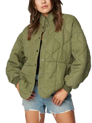 Best-Selling Green Quilted Jacket  Limited Availability!