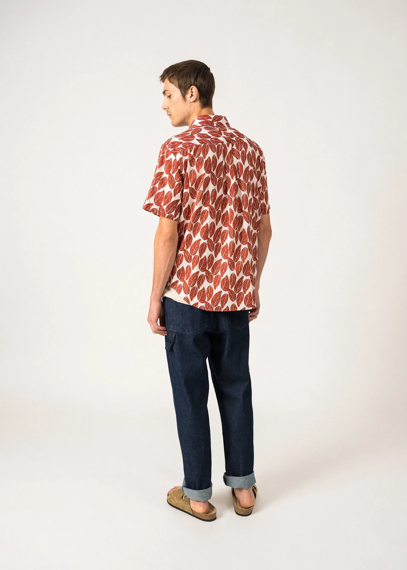 Chemise  motifs Franck - manches courtes (TERRA FEUILLE)