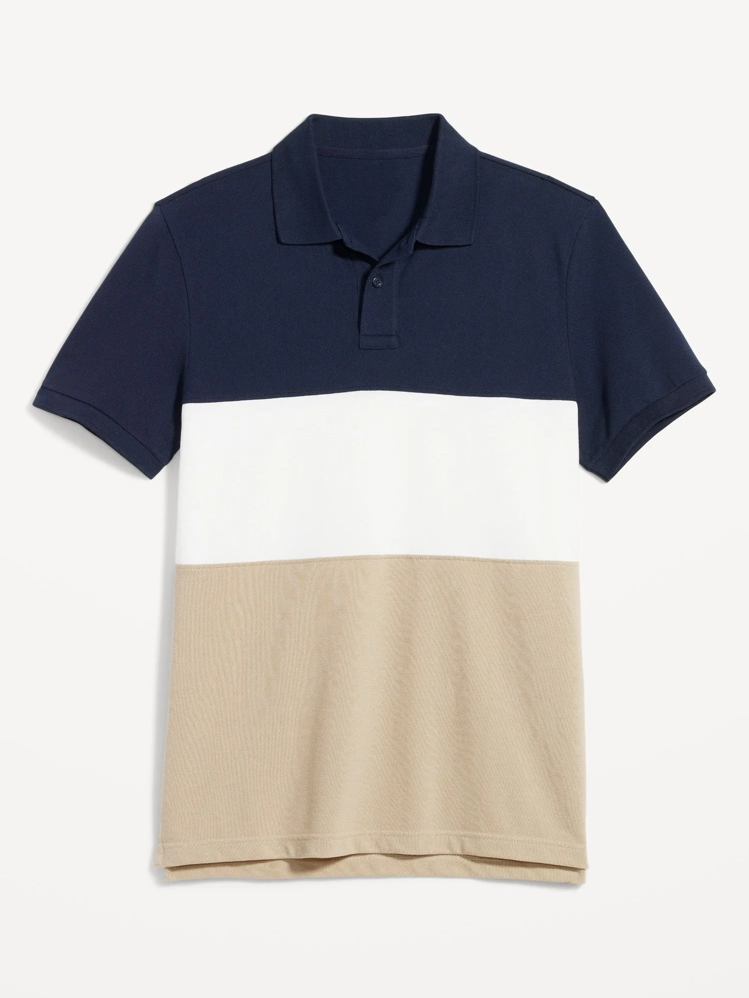 Color-Block Classic Fit Pique Polo