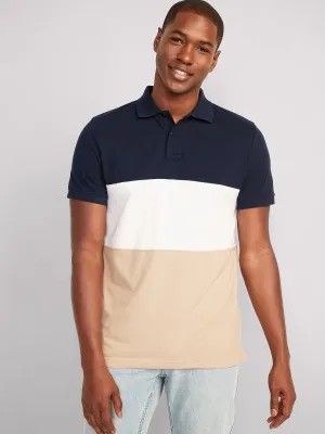 Color-Block Classic Fit Pique Polo