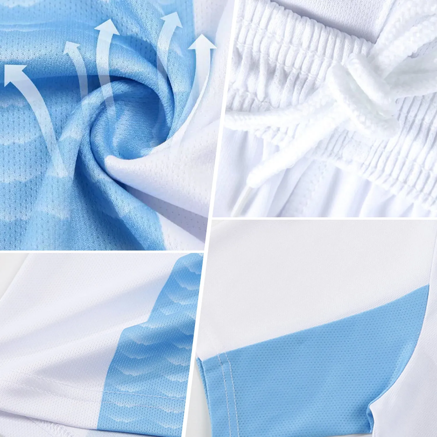 Custom Red Black-White Stars And Squares Sublimation Soccer Uniform Jersey FansIdea