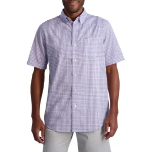 Doorbuster Chaps Men's Short Sleeve Recycled Poly Stretch Woven Shirt  Last Few Pieces!