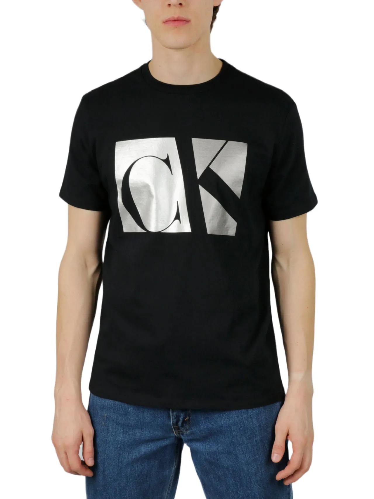 Editors Choice Short Sleeves Matte Metallic Monogram Tee  Limited Availability!