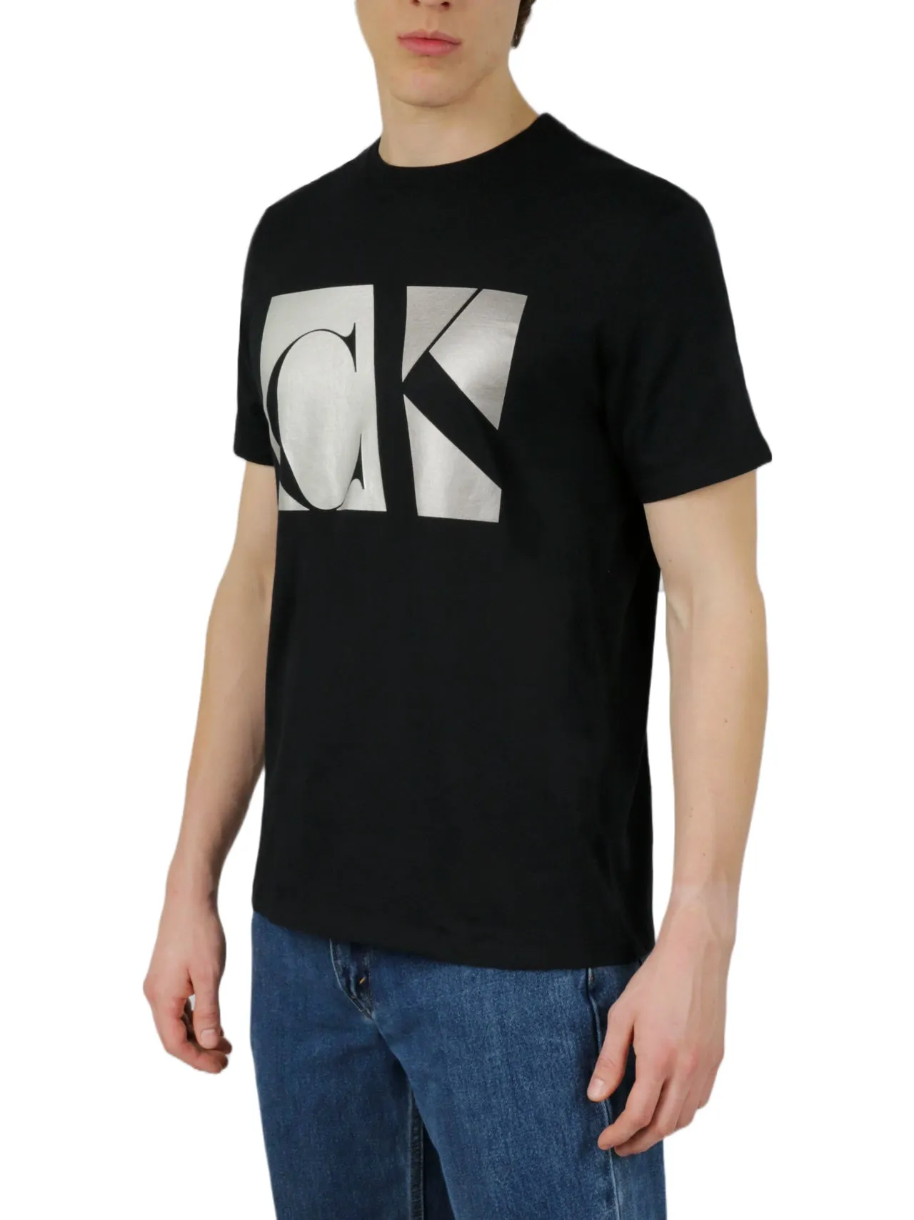 Editors Choice Short Sleeves Matte Metallic Monogram Tee  Limited Availability!