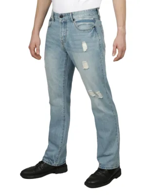 Final Few Distressed Treatment Rigid Slim Boot Cut Jean  Today Only!