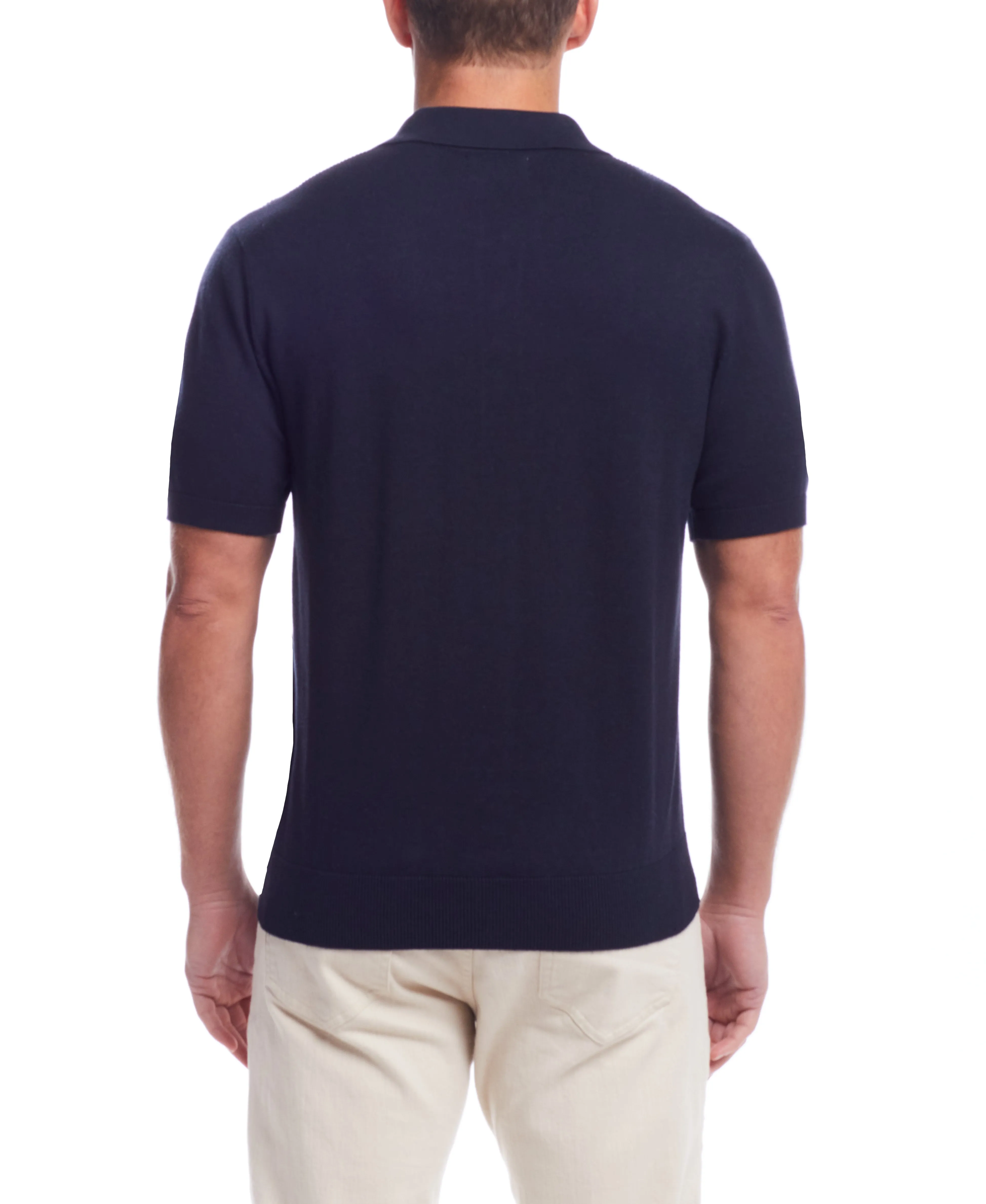 Final Few Weatherproof Vintage Men's Short Sleeves Polo Sweater  Going Fast!