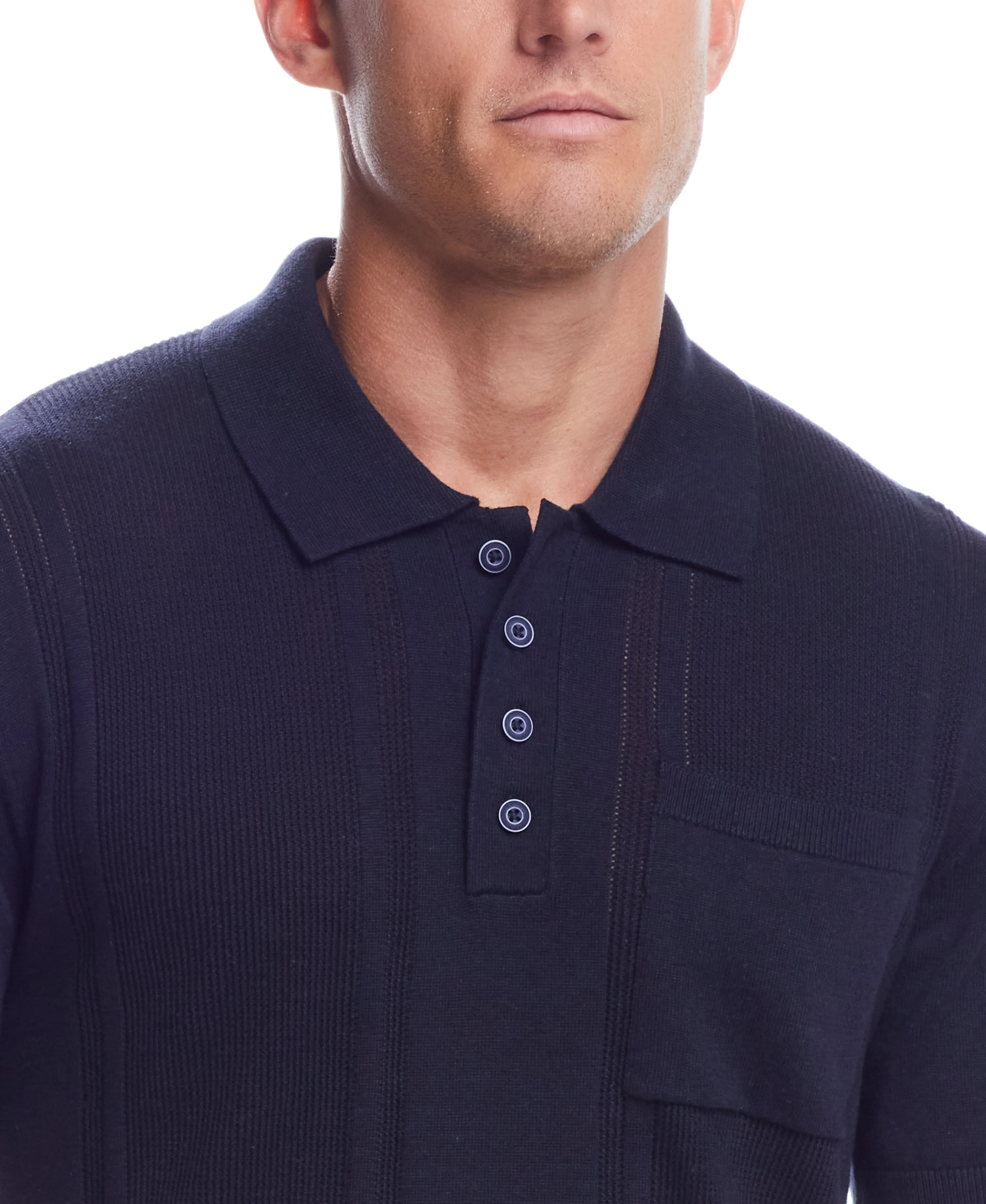 Final Few Weatherproof Vintage Men's Short Sleeves Polo Sweater  Going Fast!