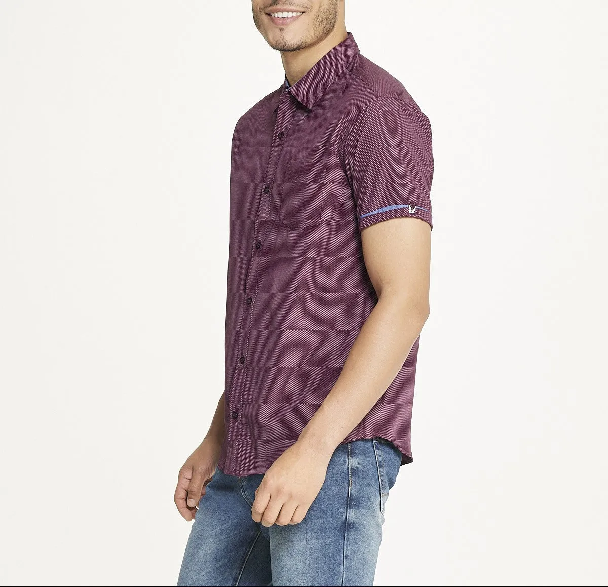 Flash Sale! Ditsy Print Short Sleeve Shirt  Limited Release!
