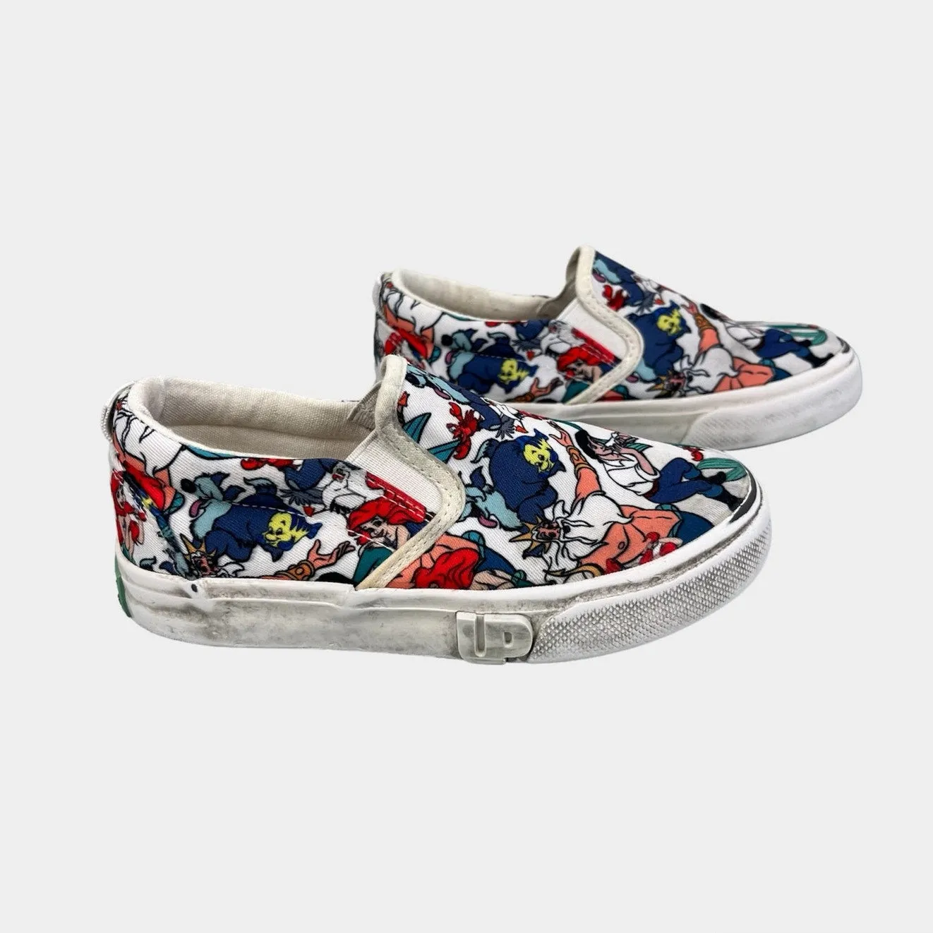 Flash Sale! Ground Up Disney Little Mermaid Slip On Sneakers 12  Almost Sold Out!