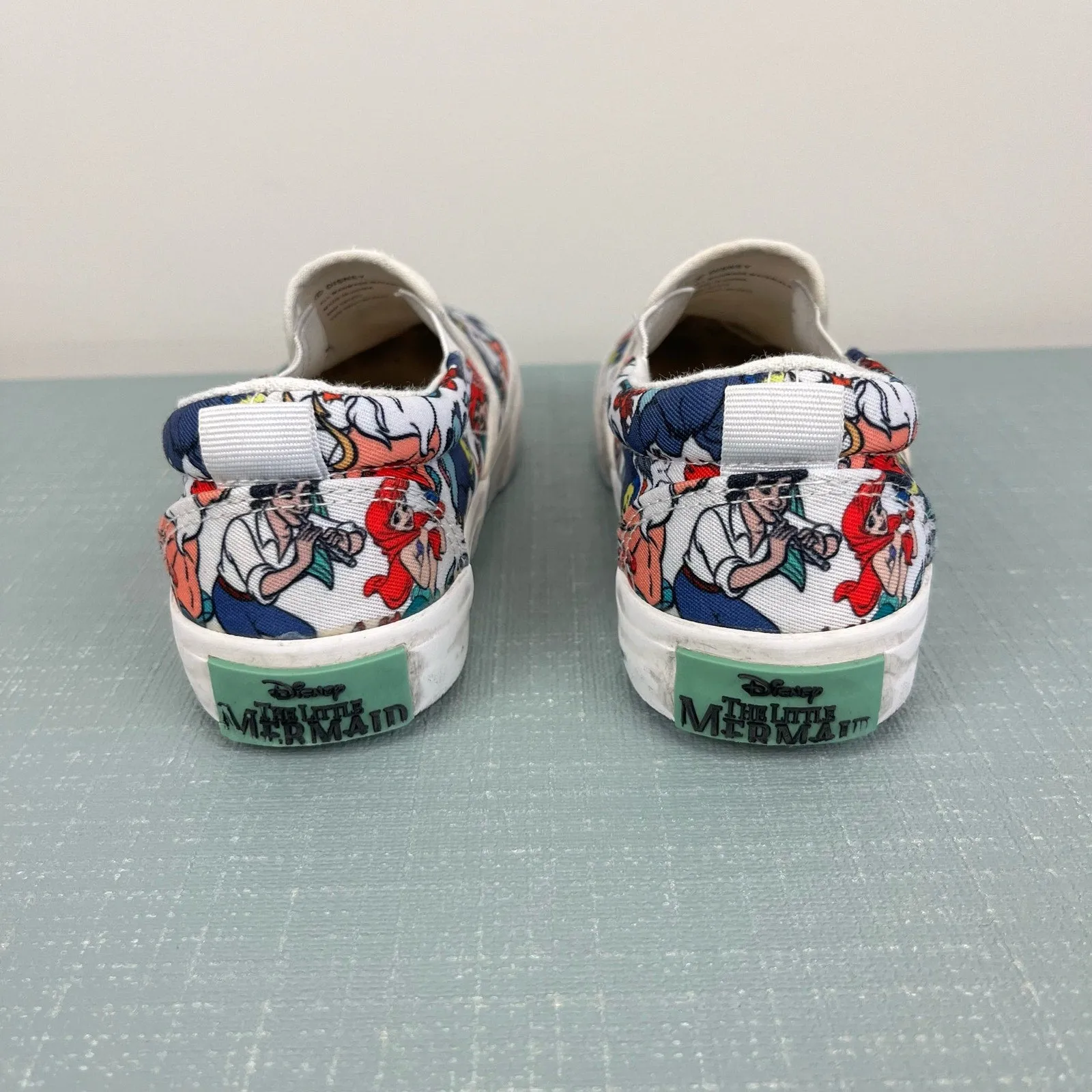 Flash Sale! Ground Up Disney Little Mermaid Slip On Sneakers 12  Almost Sold Out!