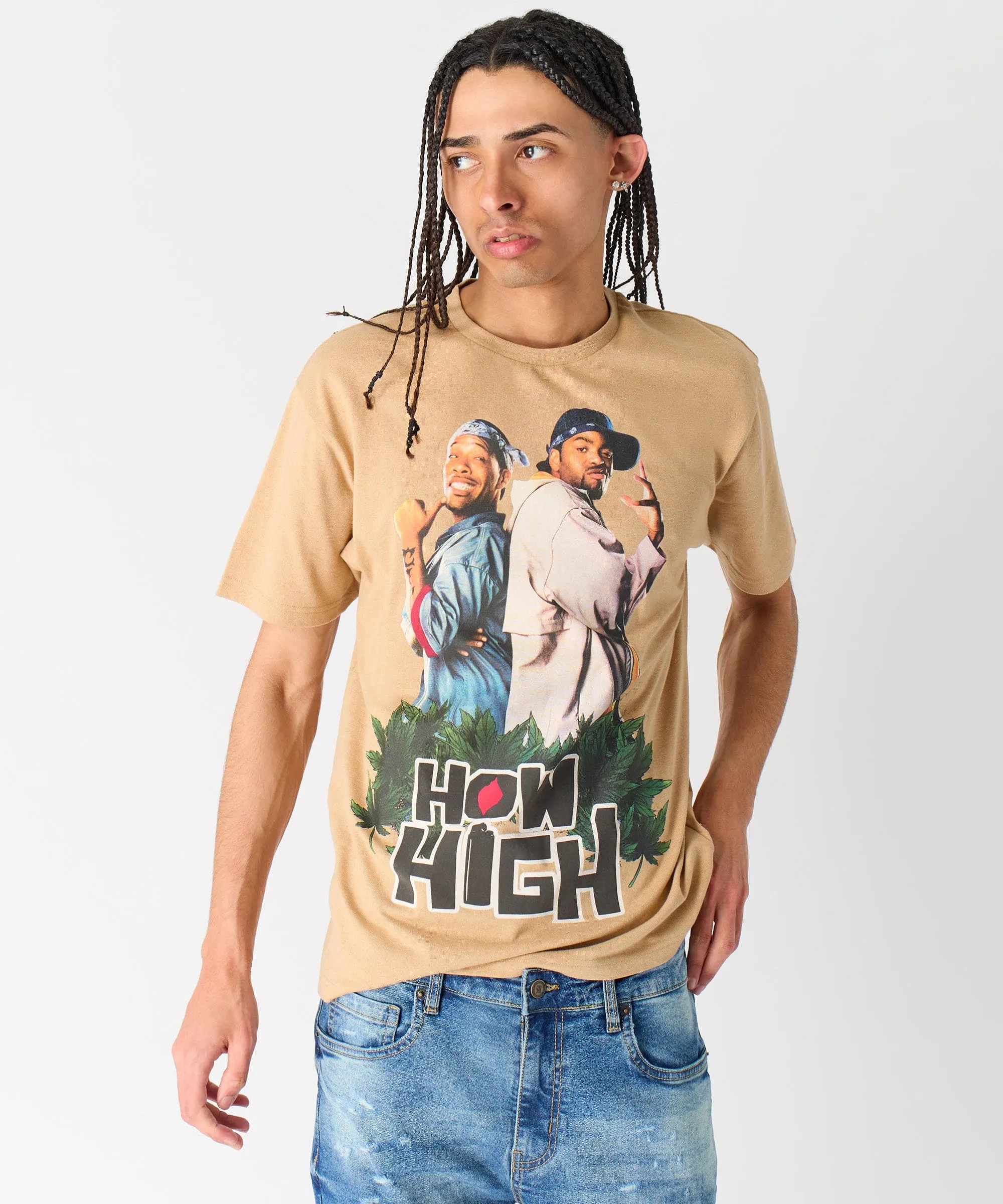 Flash Sale! How High Short Sleeve Tee - Khaki  Last Chance!
