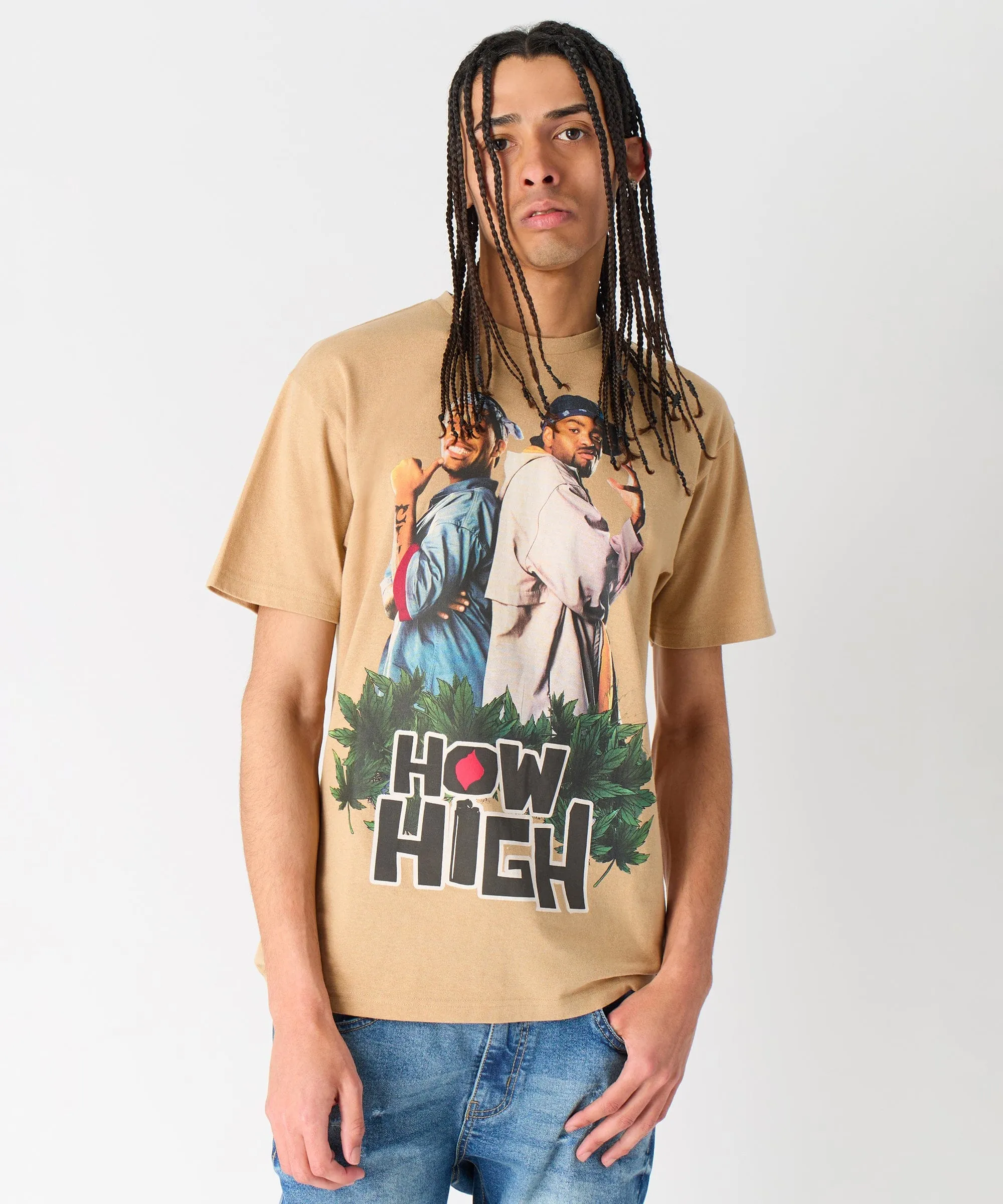 Flash Sale! How High Short Sleeve Tee - Khaki  Last Chance!