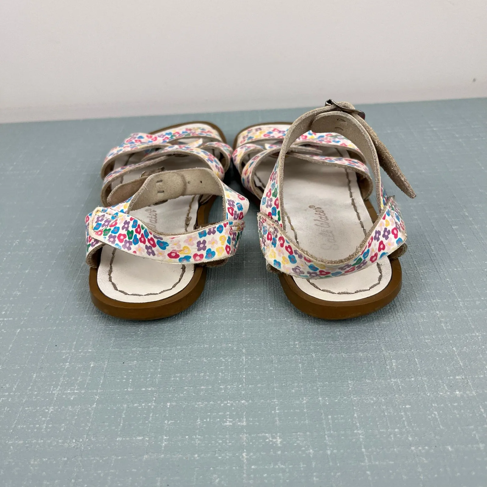 Flash Sale Salt Water Original Girls Floral Leather Sandals 13  Dont Miss Out!