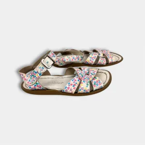 Flash Sale Salt Water Original Girls Floral Leather Sandals 13  Dont Miss Out!