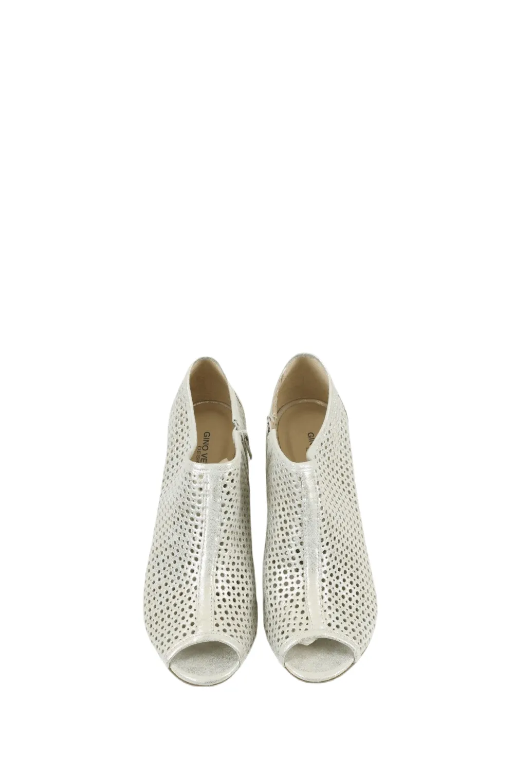 Gino Ventori Silver suede Heels 9