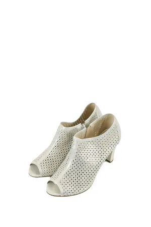 Gino Ventori Silver suede Heels 9
