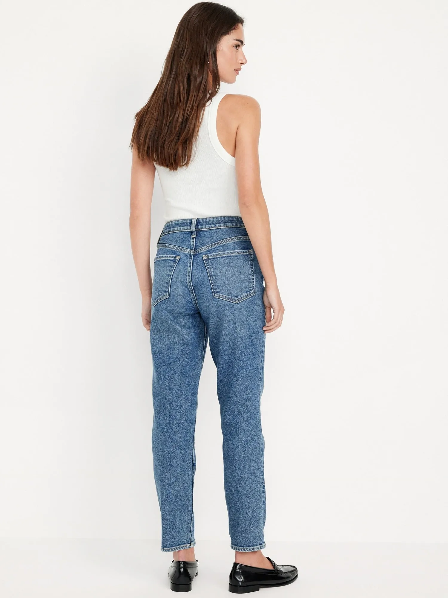 High-Waisted OG Straight Ankle Jeans