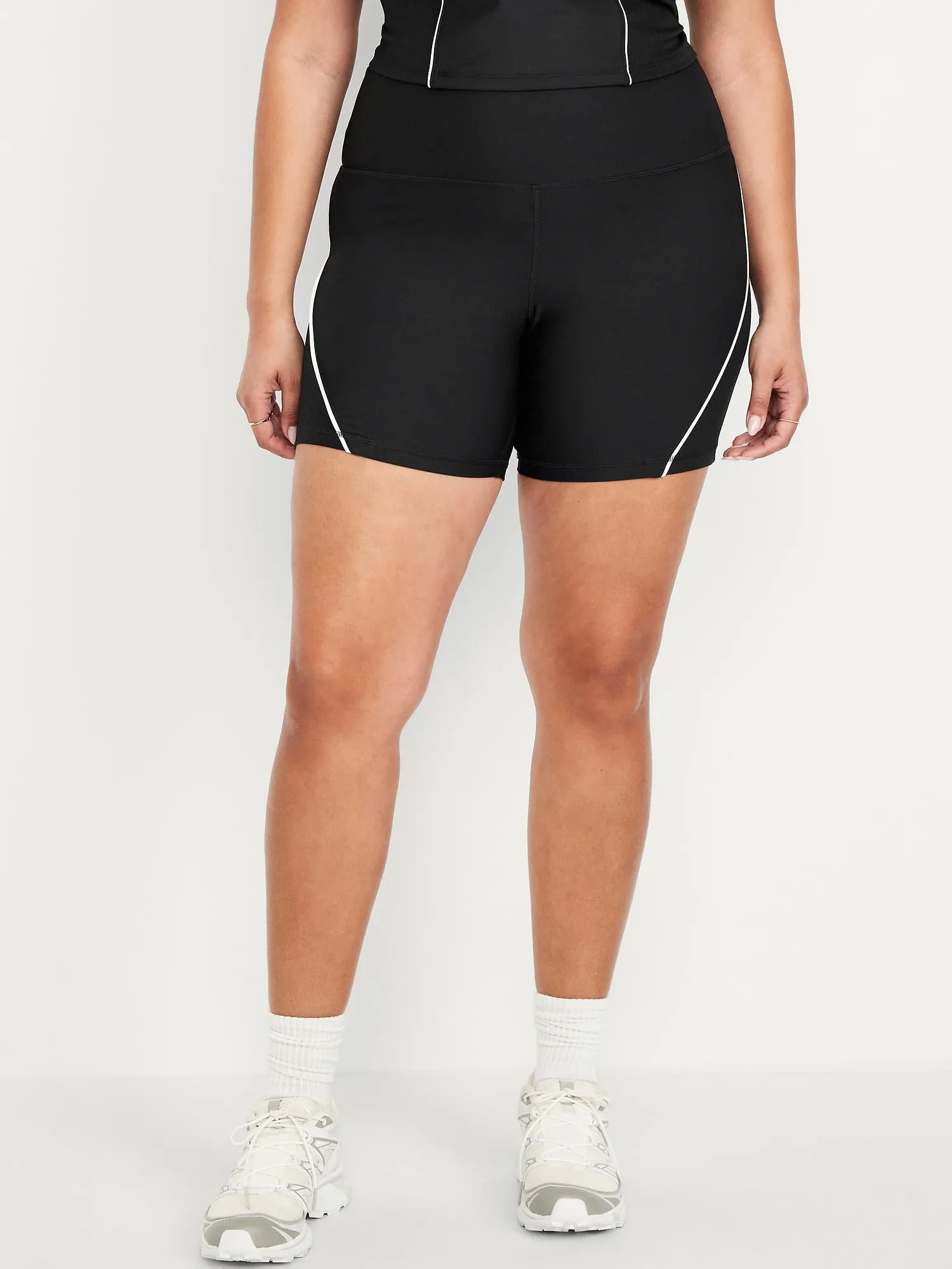 High-Waisted PowerSoft Biker Shorts -- 6-inch inseam