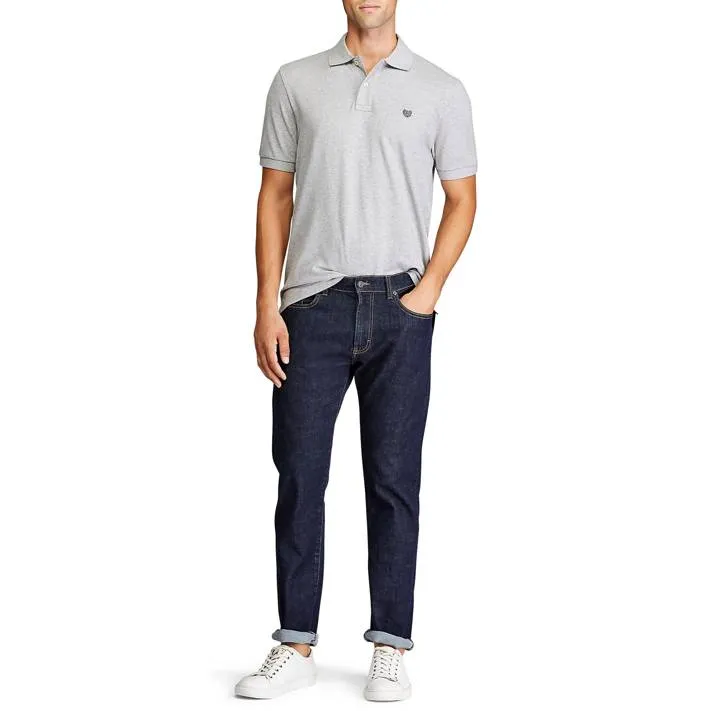 Insta-Worthy Chaps Men's Short Sleeve Everyday Solid Pique Polo  Limited Stock!