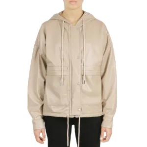 Insta-Worthy Vegan Leather Button Front Jacket  Dont Miss Out!