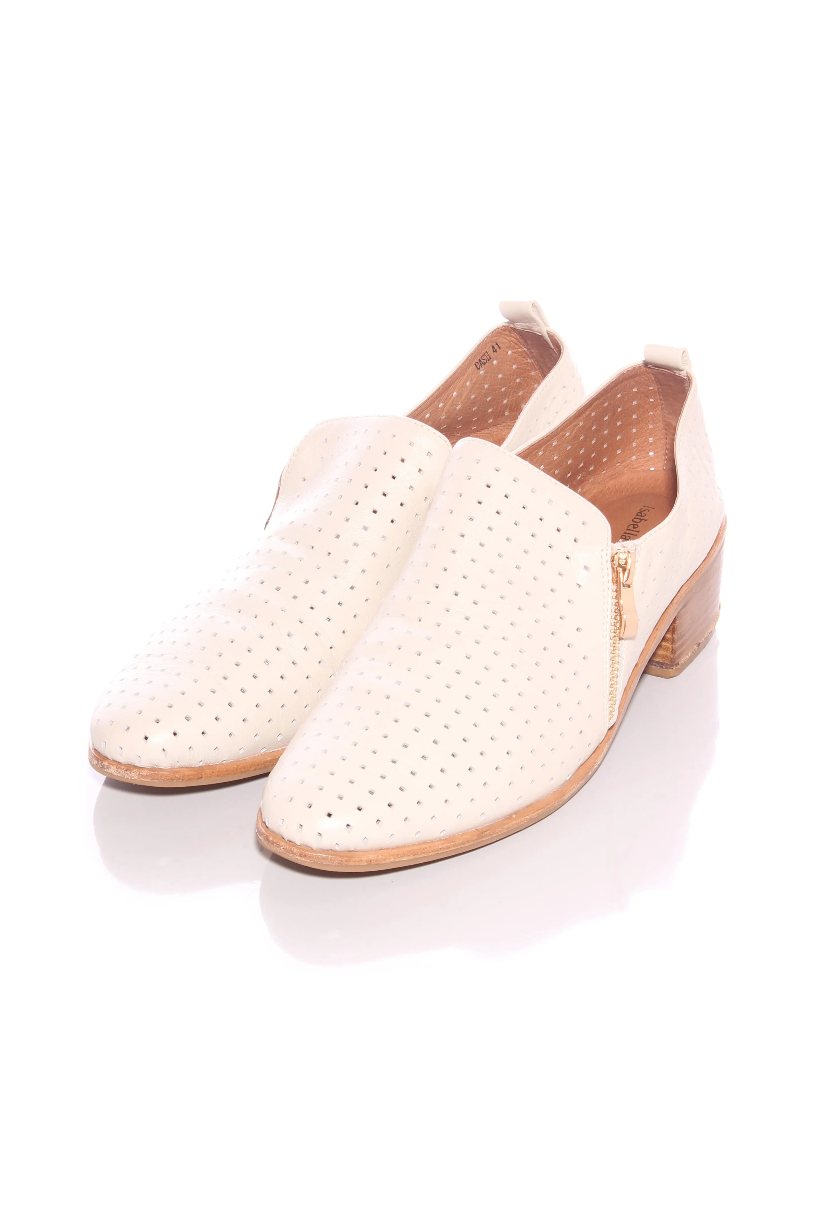 ISABELLA ANSELMI "Dash" Perforated leather loafer! 41