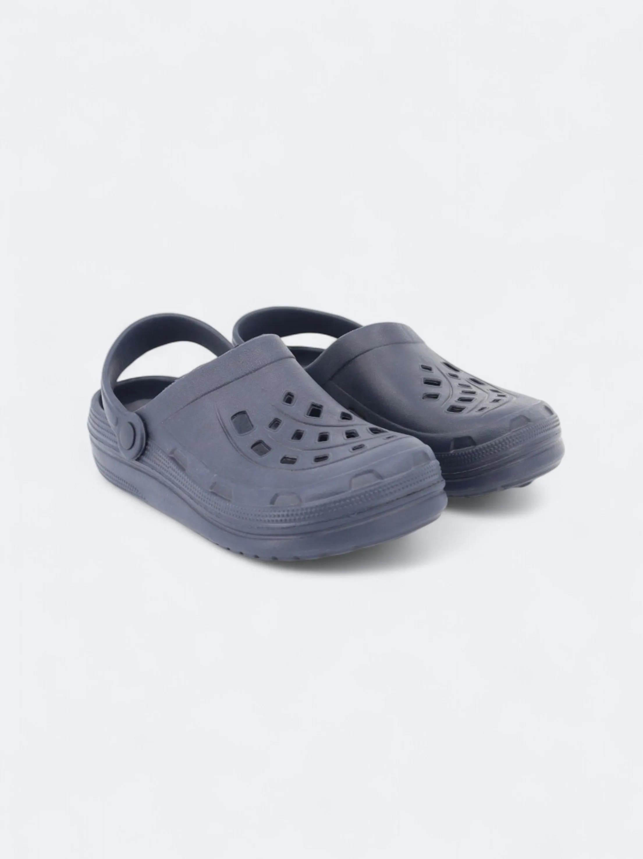 Kid's Boy's Plain Slippers,Navy