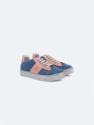 Kids Girl's Glitter Casual Shoes,Pink/Blue