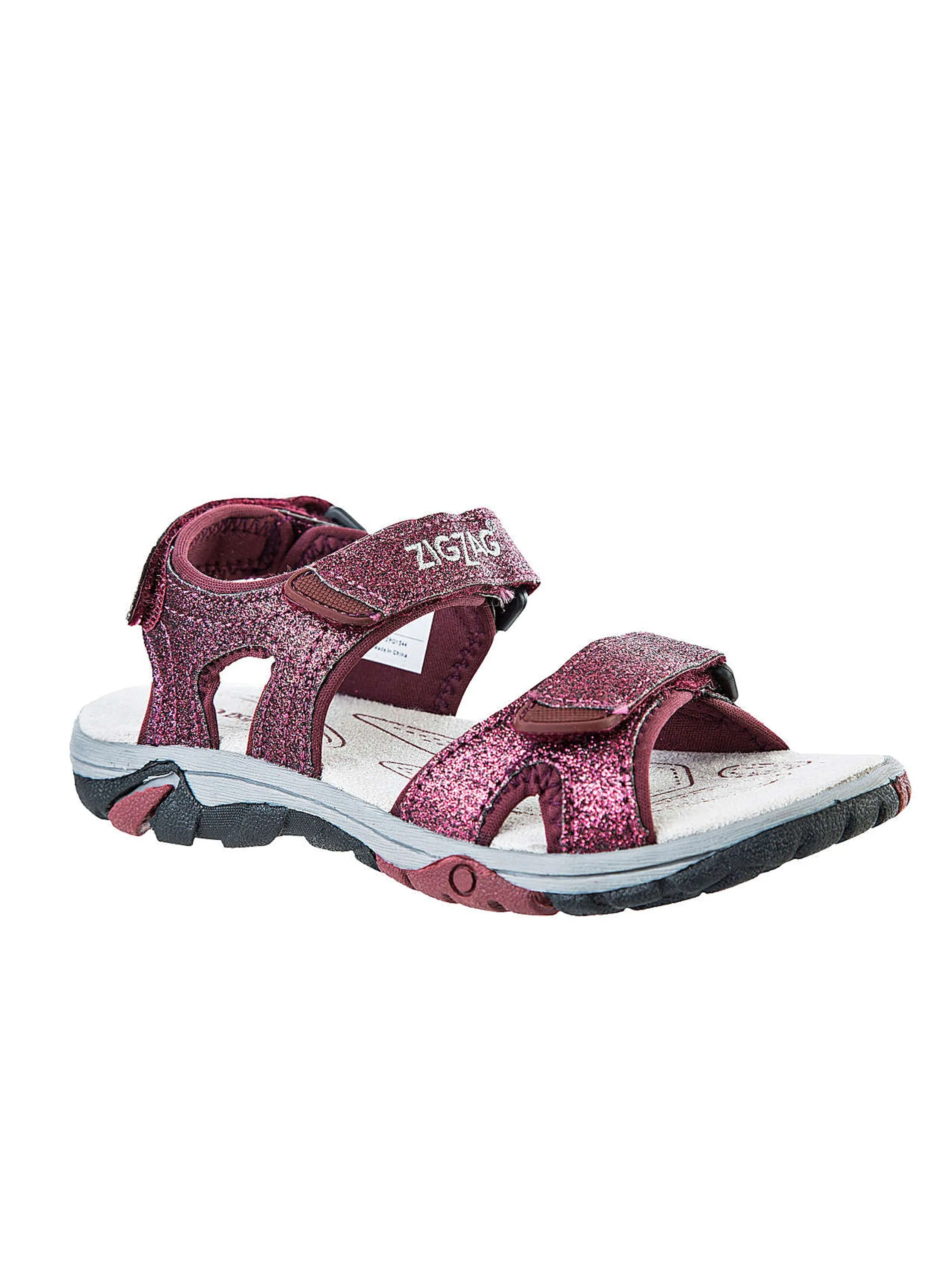 Kids Girl's Glitter Sandals,Burgundy