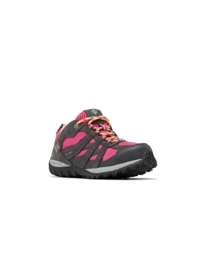 Kids Girl's Textured Hiking Shoes,Grey/Pink