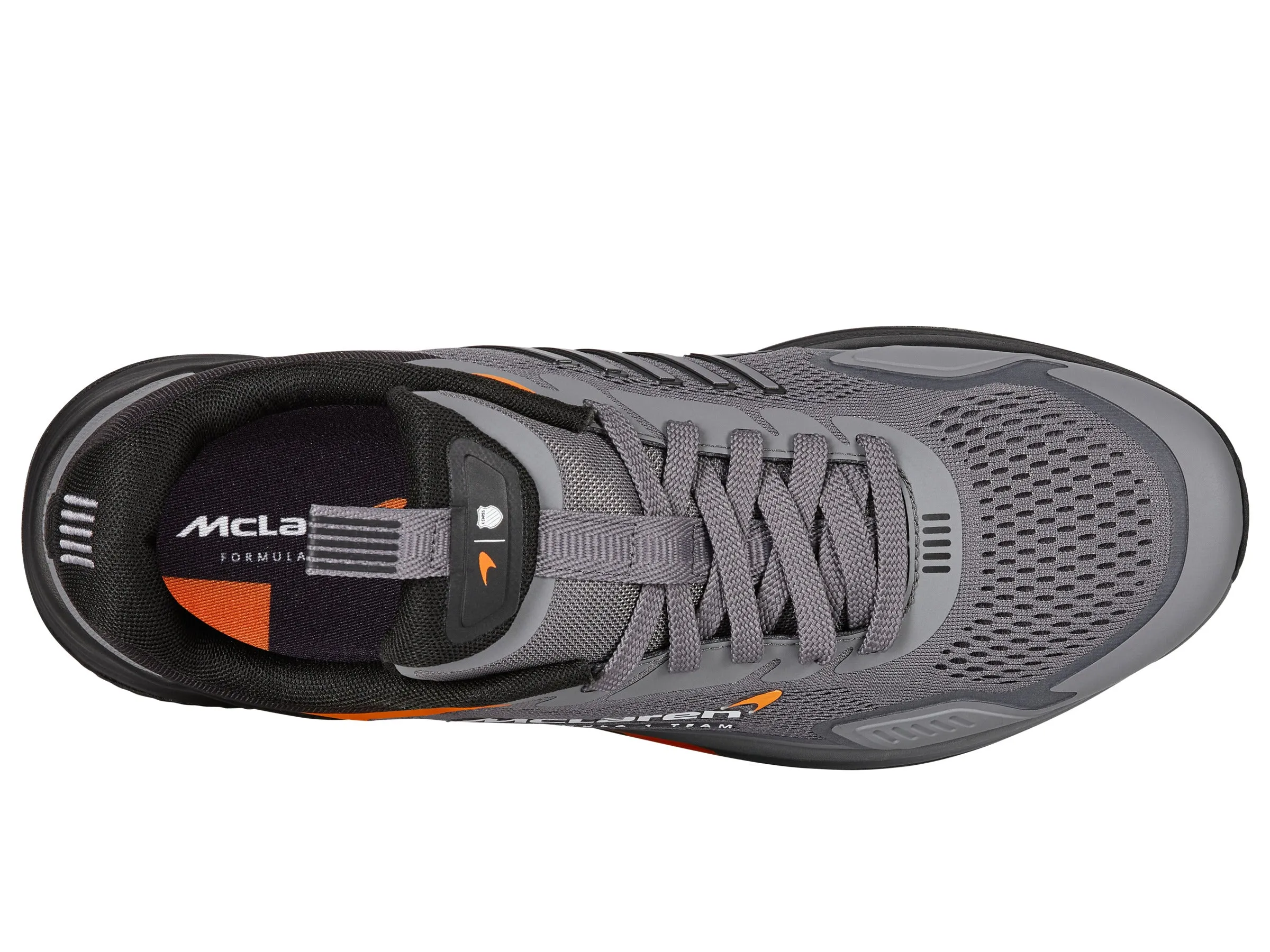 K.SWISS 04410-057-M | AERO-ACTIVE II X MCLAREN F1 TEAM | STEEL GRAY/BLACK/PAPAYA