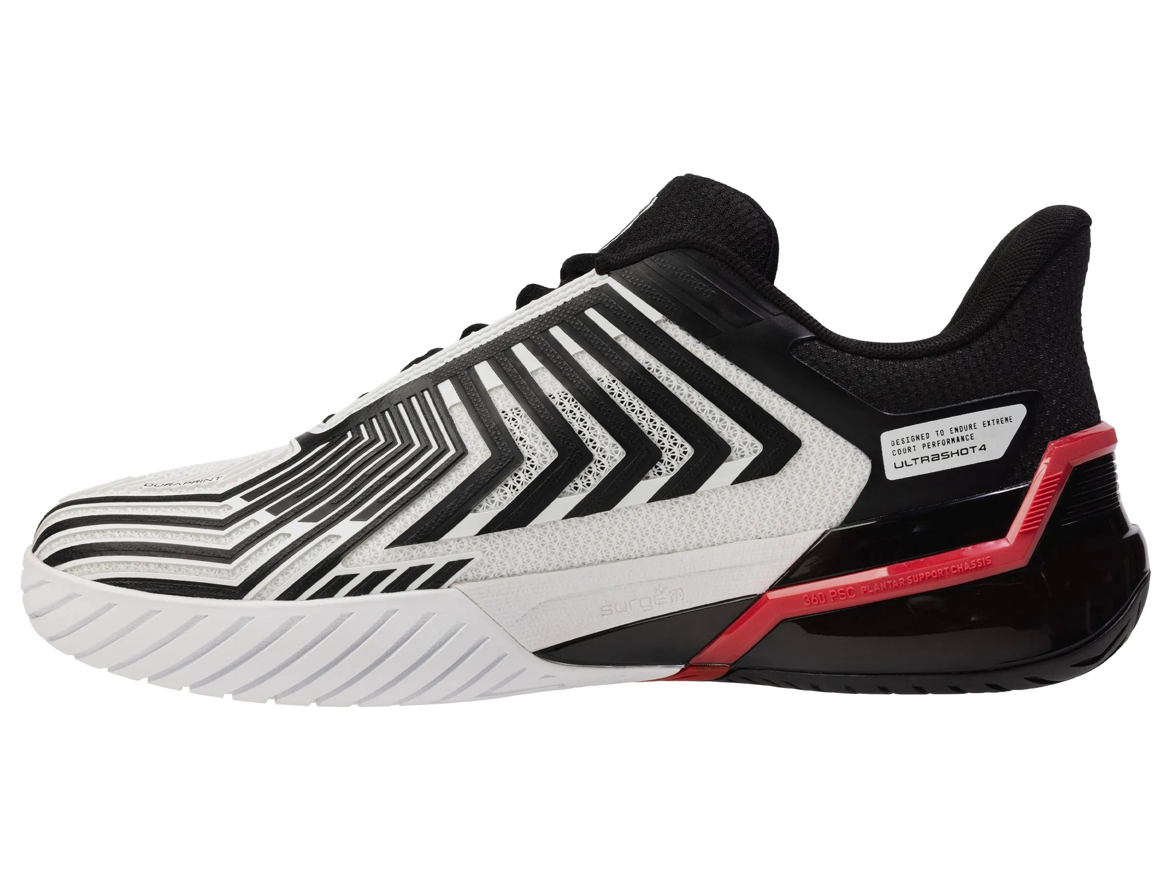 K.SWISS 04437-140-M | ULTRASHOT 4 | WHITE/BLACK/MARS RED