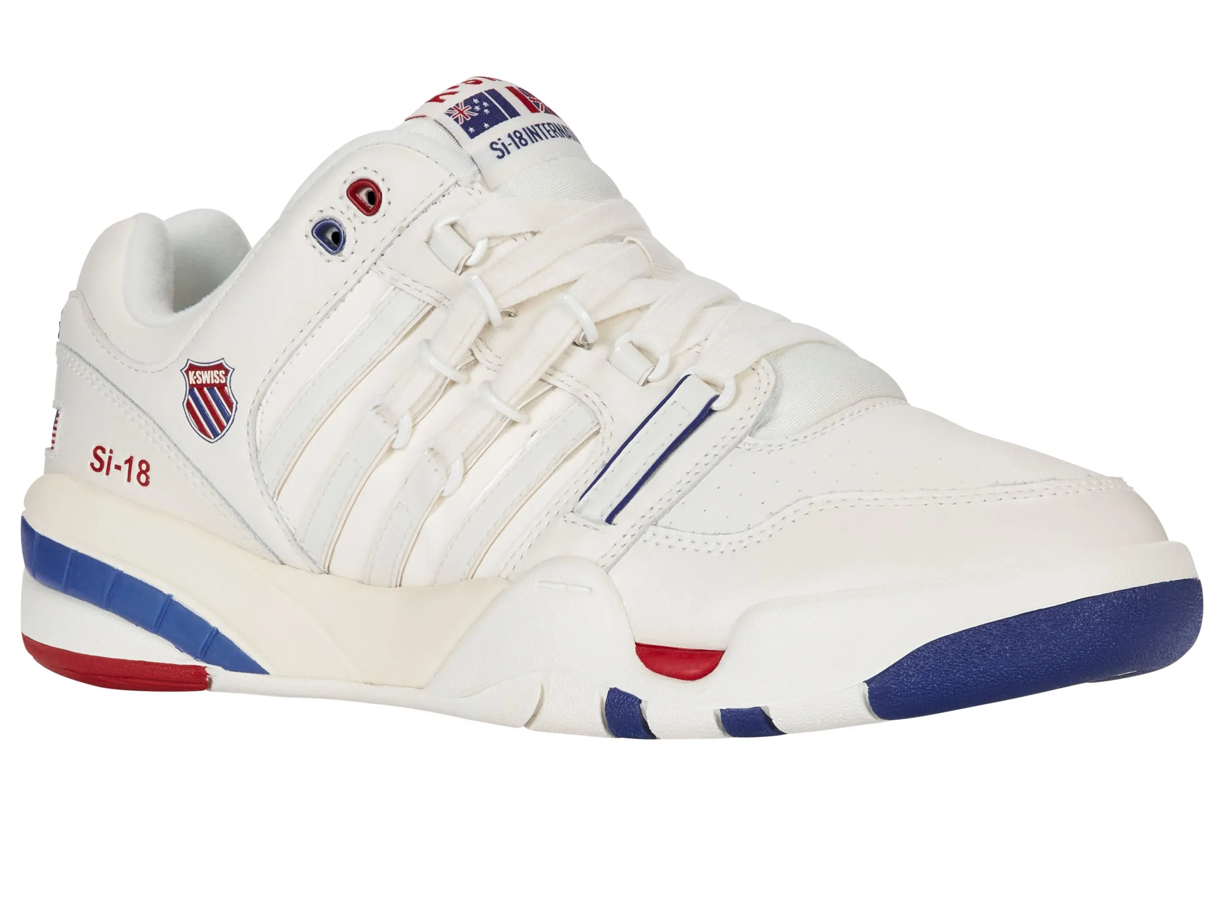 K.SWISS 04440-124-M | SI-18 INTERNATIONAL C | BRILLIANT WHITE/CLASSIC BLUE/RED