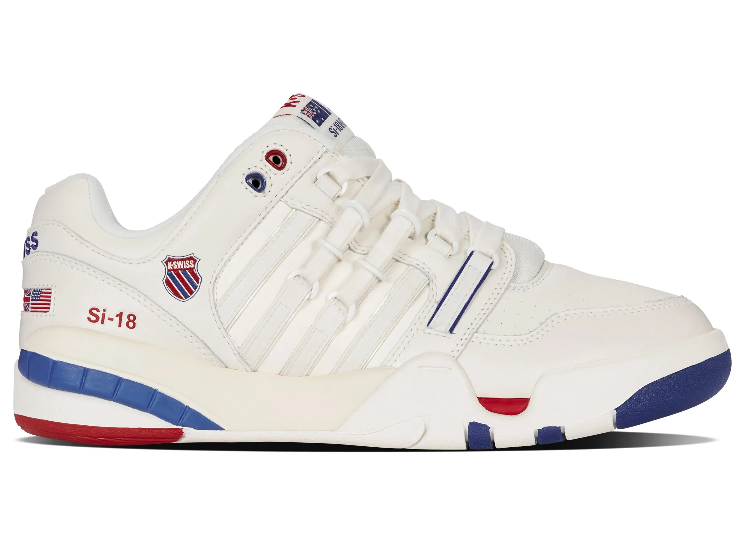 K.SWISS 04440-124-M | SI-18 INTERNATIONAL C | BRILLIANT WHITE/CLASSIC BLUE/RED