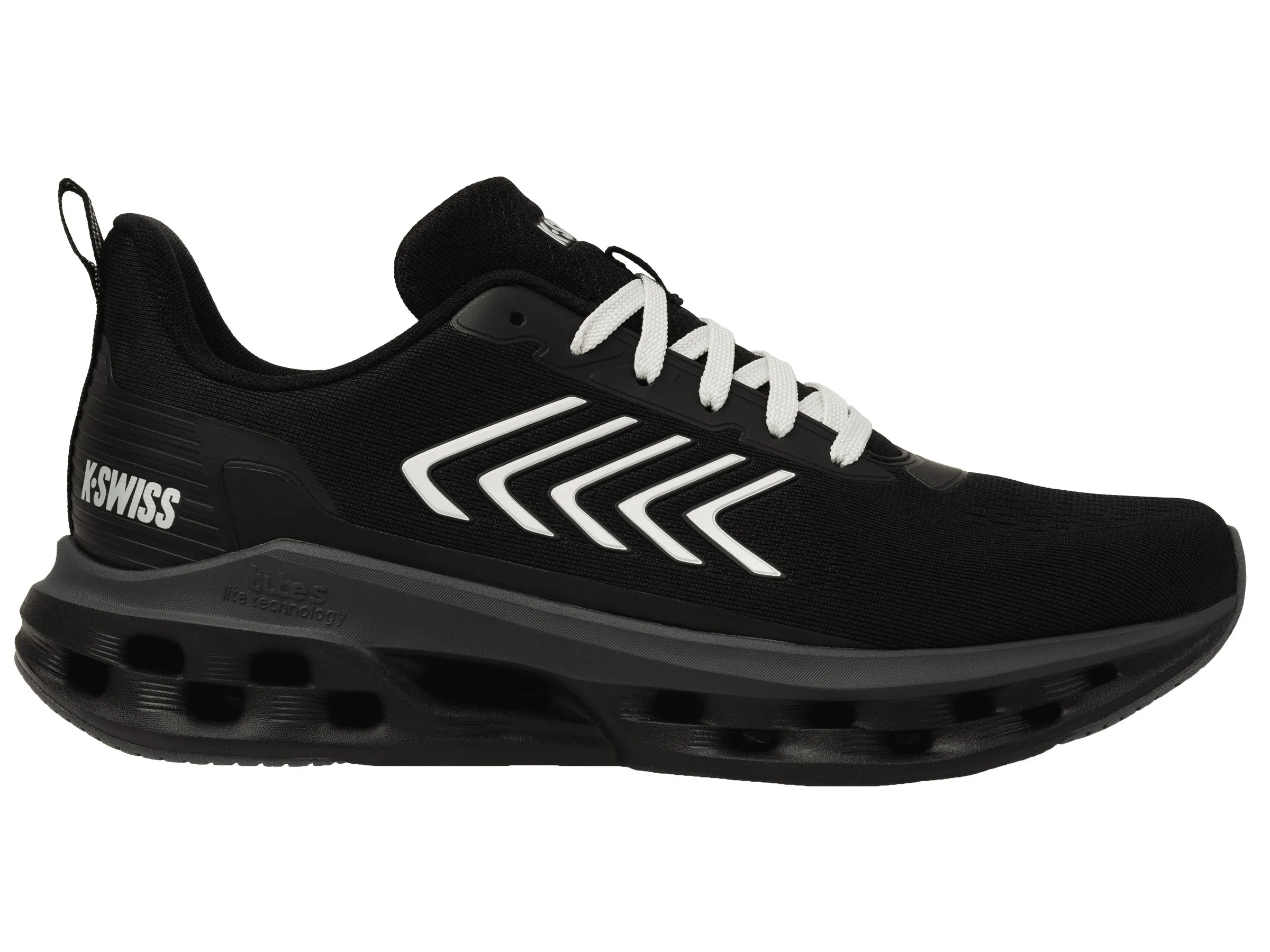 K.SWISS 04494-049-M | MELROSE TUBES LITE | BLACK/OYSTER MUSHROOM/ASPHALT/SILVER