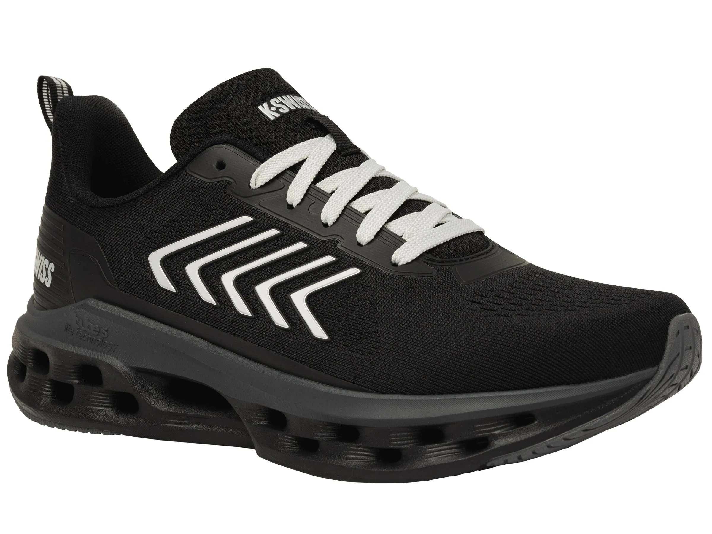 K.SWISS 04494-049-M | MELROSE TUBES LITE | BLACK/OYSTER MUSHROOM/ASPHALT/SILVER
