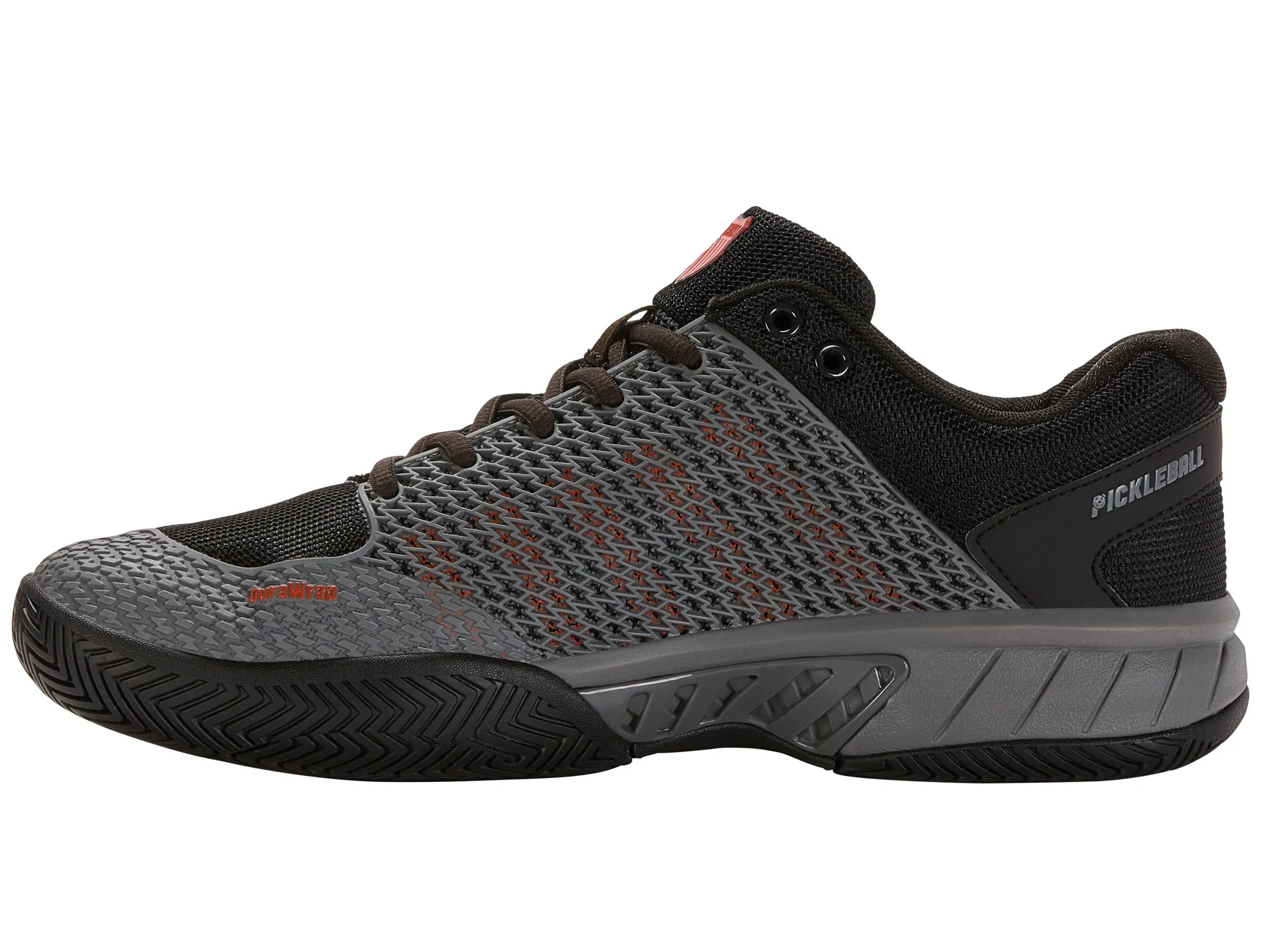 K.SWISS 06563-052-M | EXPRESS LIGHT PICKLEBALL | STEEL GRAY/JET BLACK/SPICY ORANGE