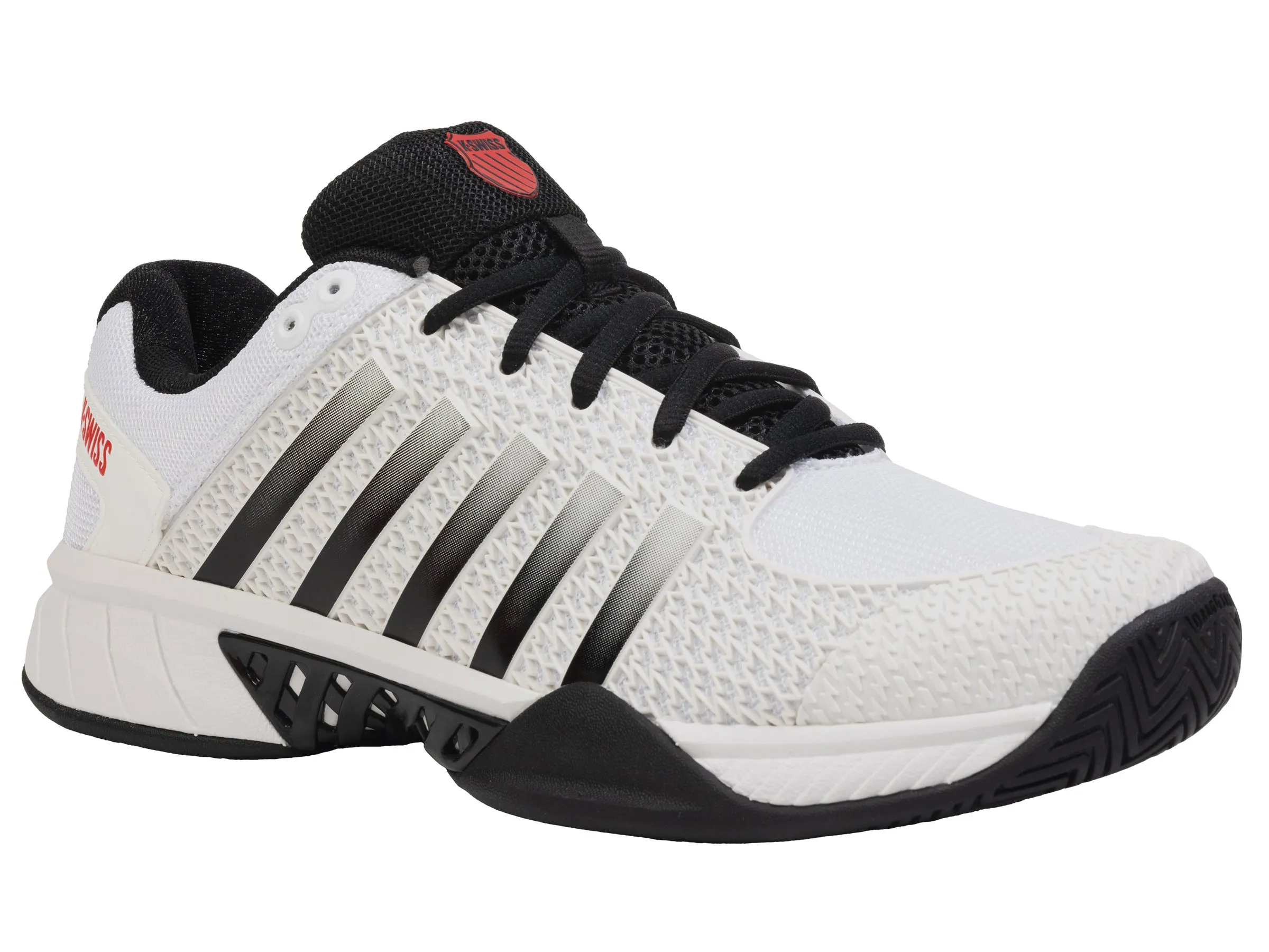 K.SWISS 06563-955-M | EXPRESS LIGHT PICKLEBALL | WHITE/BLACK/HIGH RISK RED