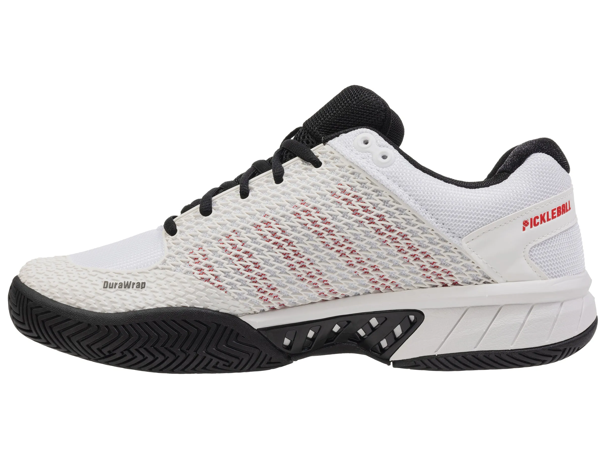 K.SWISS 06563-955-M | EXPRESS LIGHT PICKLEBALL | WHITE/BLACK/HIGH RISK RED
