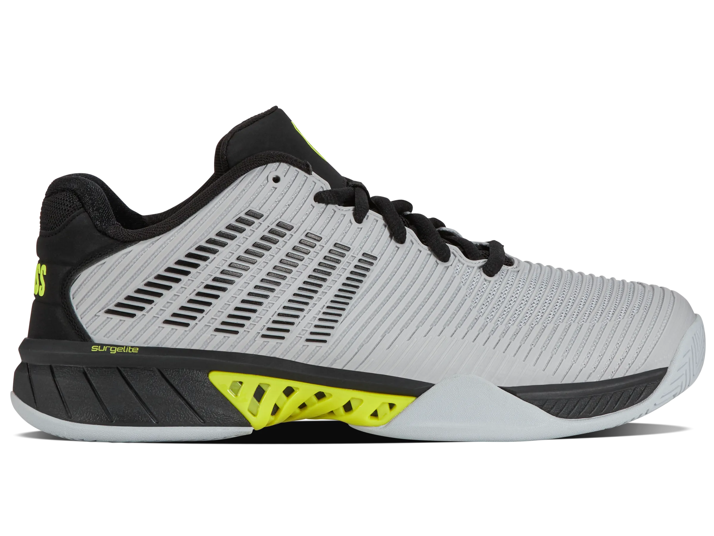 K.SWISS 06613-022-M | HYPERCOURT EXPRESS 2 | MICRO CHIP/BLACK/TENNIS YELLOW