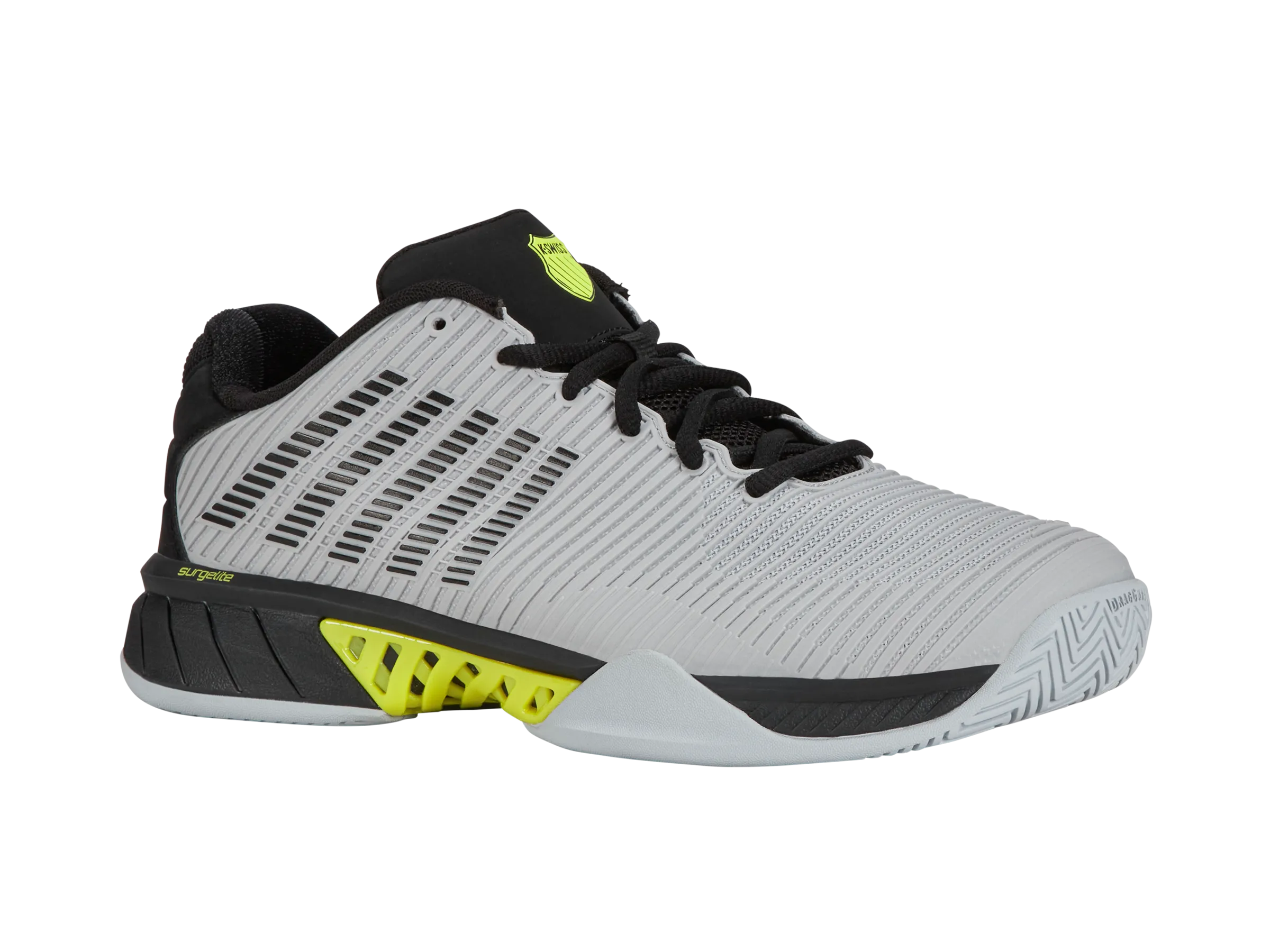 K.SWISS 06613-022-M | HYPERCOURT EXPRESS 2 | MICRO CHIP/BLACK/TENNIS YELLOW