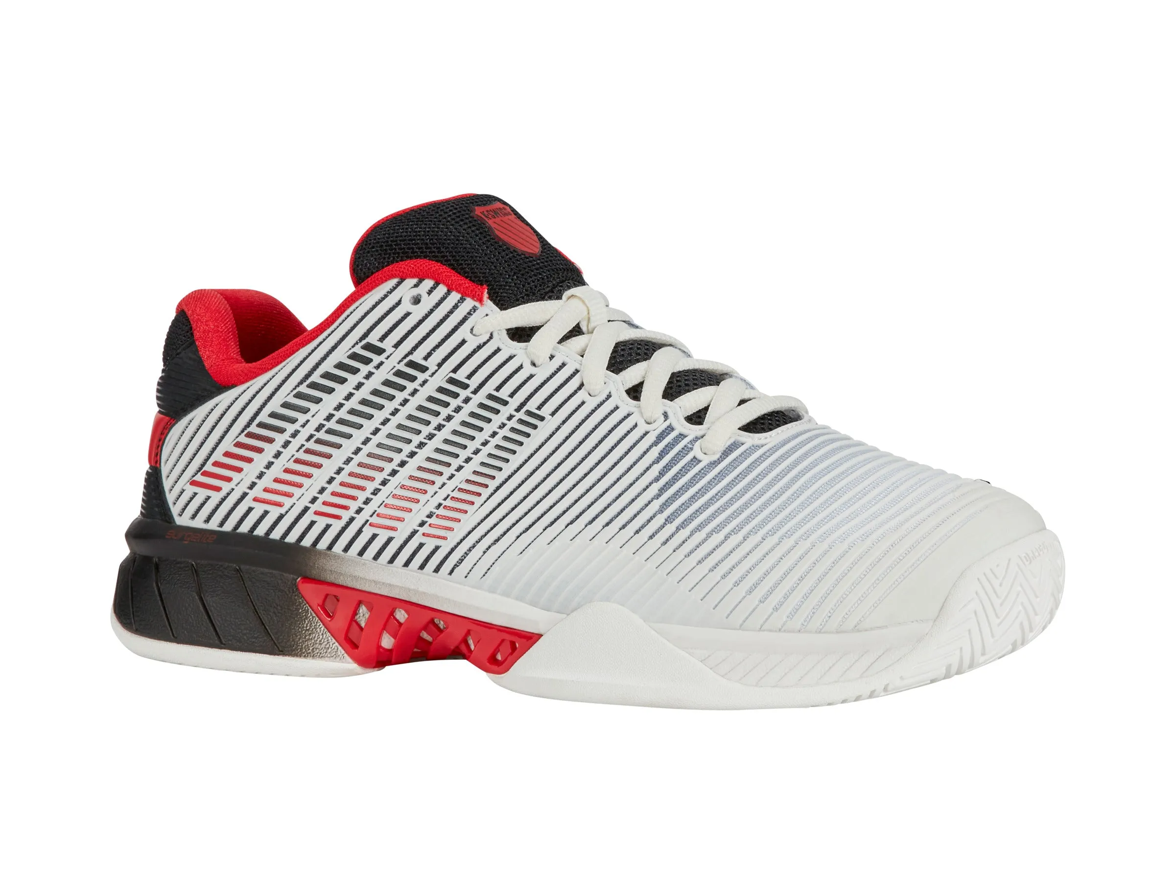 K.SWISS 06613-104-M | HYPERCOURT EXPRESS 2 | BRIGHT WHITE/STRETCH LIMO/HIGH RISK RED