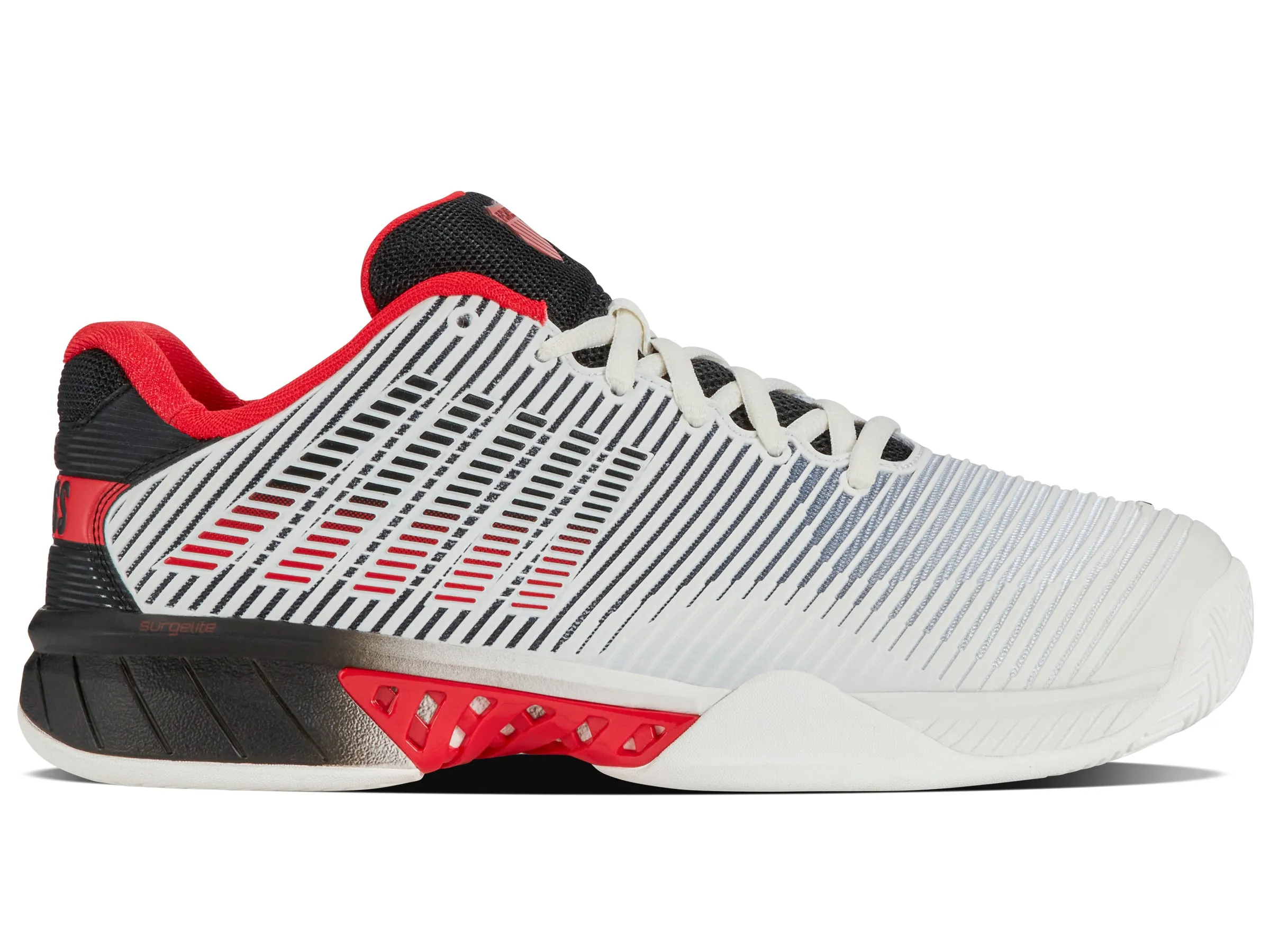 K.SWISS 06613-104-M | HYPERCOURT EXPRESS 2 | BRIGHT WHITE/STRETCH LIMO/HIGH RISK RED
