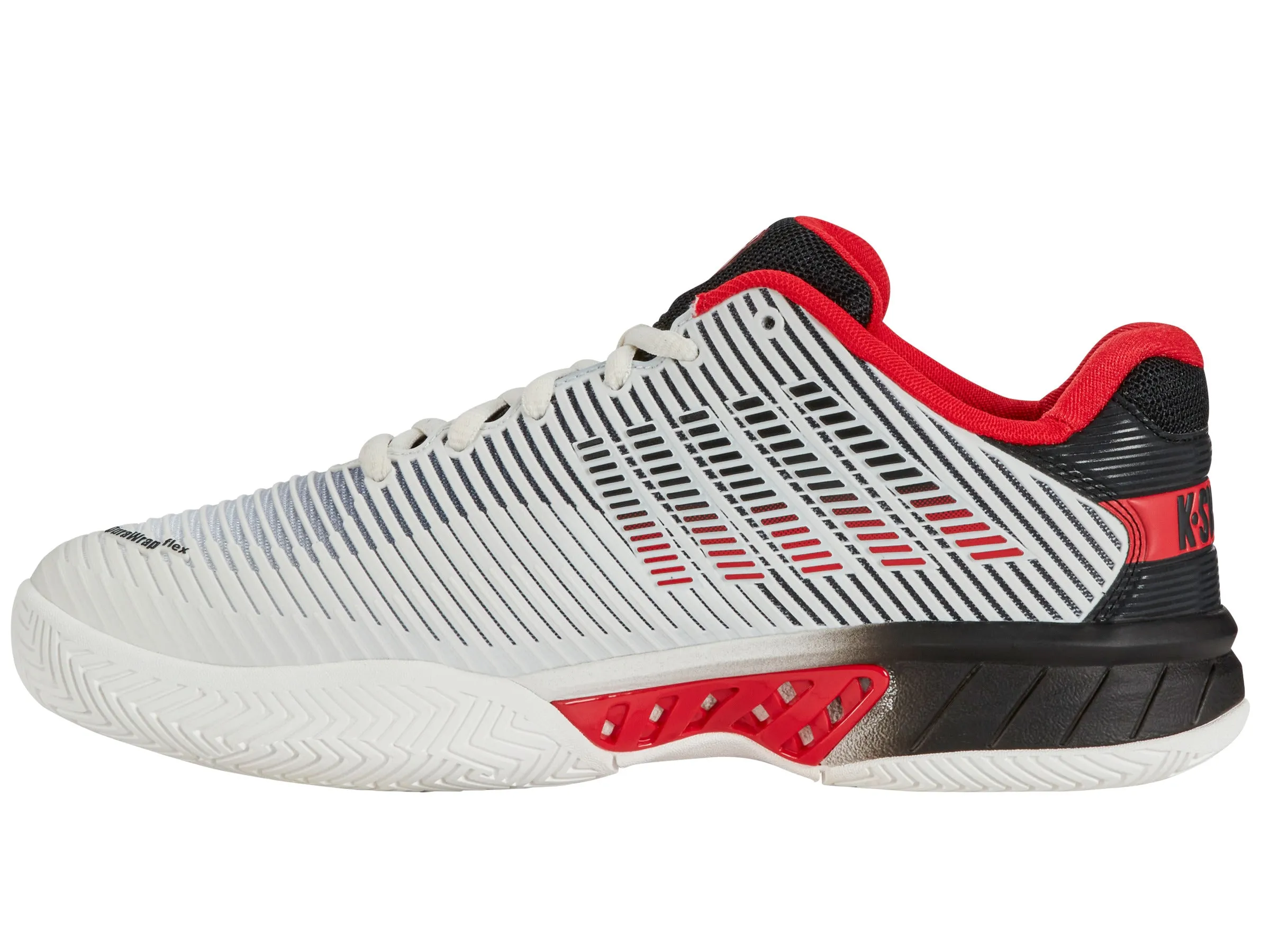 K.SWISS 06613-104-M | HYPERCOURT EXPRESS 2 | BRIGHT WHITE/STRETCH LIMO/HIGH RISK RED