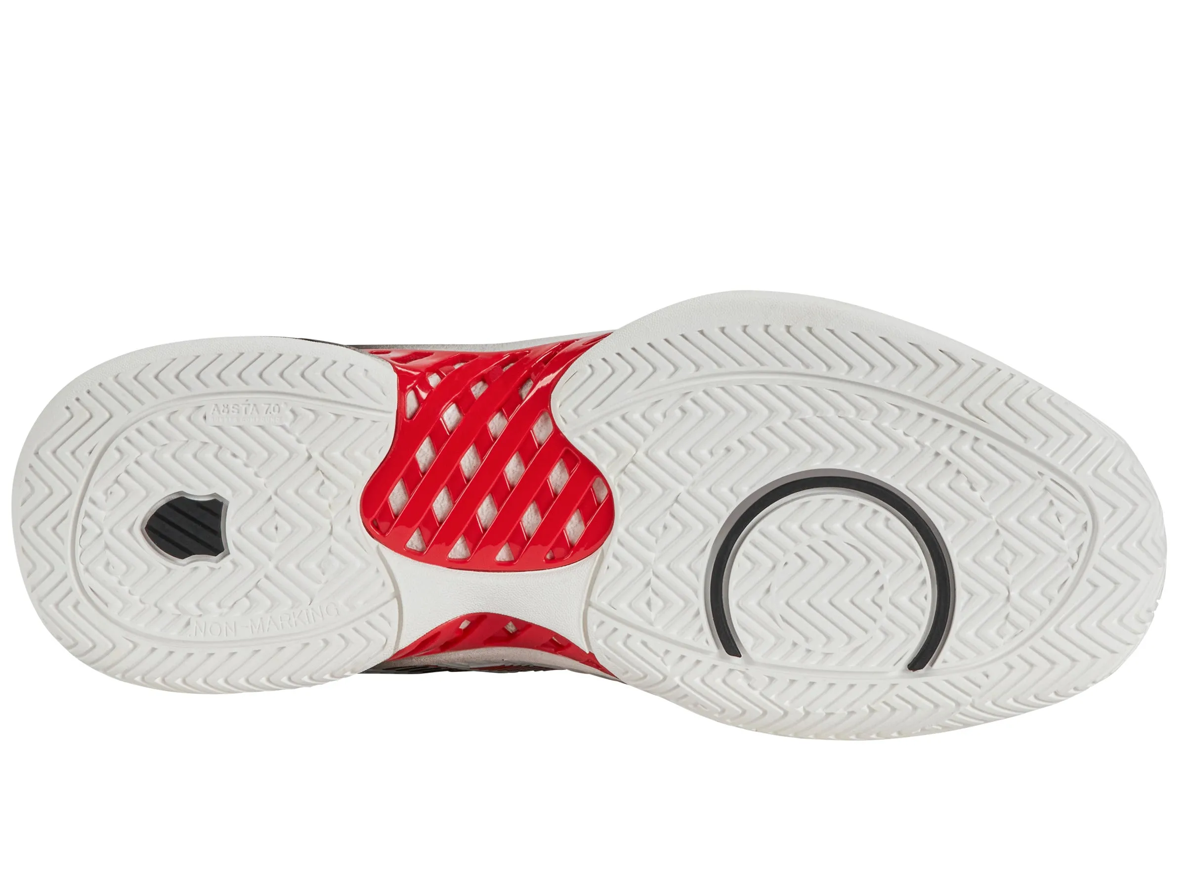 K.SWISS 06613-104-M | HYPERCOURT EXPRESS 2 | BRIGHT WHITE/STRETCH LIMO/HIGH RISK RED